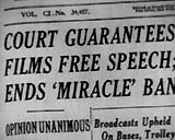 Court Ends 'Miracle' Ban - 1952