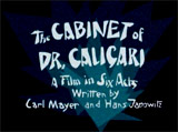 The Cabinet of Dr. Caligari (1919/1920, Germ.)